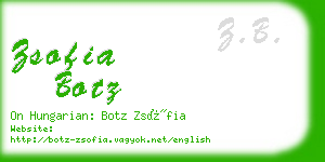 zsofia botz business card